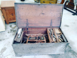 Antique Carpenters Chest & Tools thumb-791