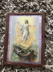 French Vintage Religious Pictures x2
