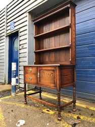 Antique Oak Dresser/ Cabinet/ Bookcase