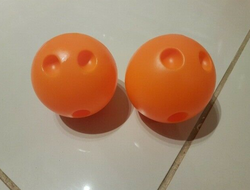 Plastic Indoor or Outdoor Skittle Game Set and 2 Plastic Bowling Balls thumb-19869