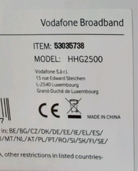Wireless Vodafone Home Broadband Router Hhg2500 - Internet Modem thumb-20465