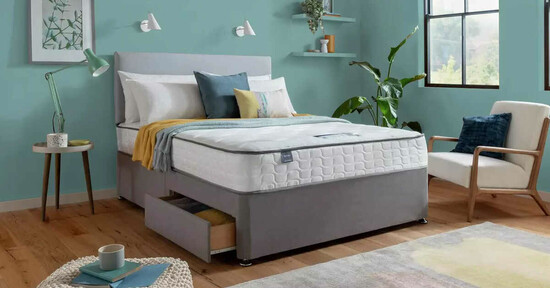  The Ultimate Divan Bed Ensemble with Storage and Headboard!  0