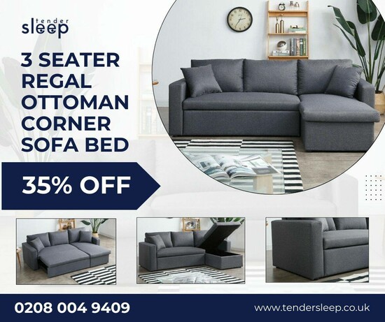 Transforming Spaces with our 3-Seater Ottoman Corner Sofa Bed  0