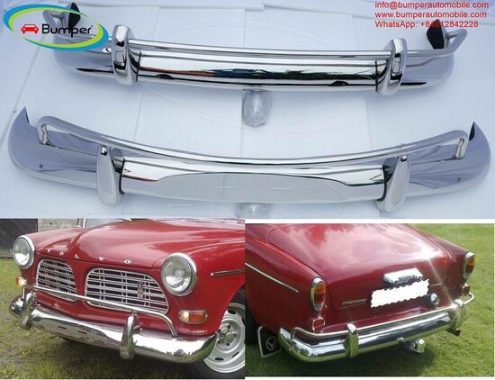 Volvo Amazon Coupe Saloon USA style (1956-1970) bumpers by stainless steel 