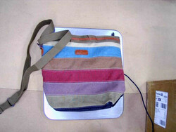 SNUG STAR Multi-Color Cross Body Canvas Canvas Tote Cross Body Striped Should Purse Bag Tote-Handbag for Women