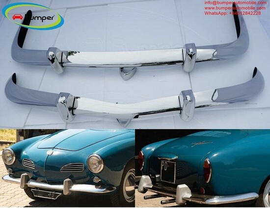 Volkswagen Karmann Ghia Euro style bumper (1956-1966) by stainless steel  (VW Karmann Ghia European Stoßfänger)