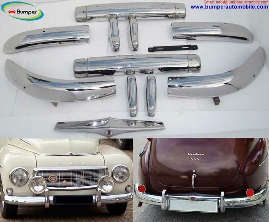 Volvo PV 444 bumper (1947-1958) by stainless steel   (Volvo PV 444 Stoßfänger) 