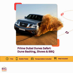 Prime Dubai Desert Safari Dune Bashing Shows & BBQ