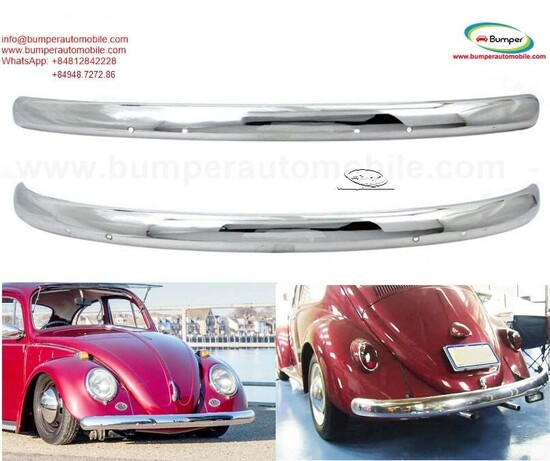 Bumpers VW Beetle blade style (1955-1972) by stainless steel 