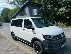 2017 T6 Transporter camper with poptop and air con.