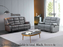 Elegant Roma 1, 2, 3 Seater & Corner Recliner Leather Sofas (3 Colours)