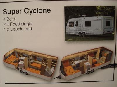  2009 Elddis Crusader Super Cyclone Twin Axle Caravan