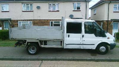  2001 Ford transit crew cab tipper may swap for a van